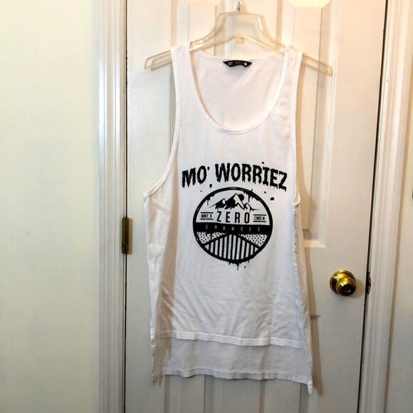 MO WORRIEZ sleeveless tank  top Used Preworn - Picture 1 of 11